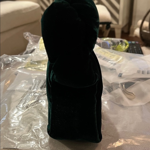 J. Crew Old Forest Velvet Double-Knot Handbag/NWT - Picture 8 of 11